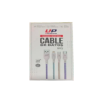 Cable para teléfonos 1 metro micro USB azul, gris y purpura marca U-Products.