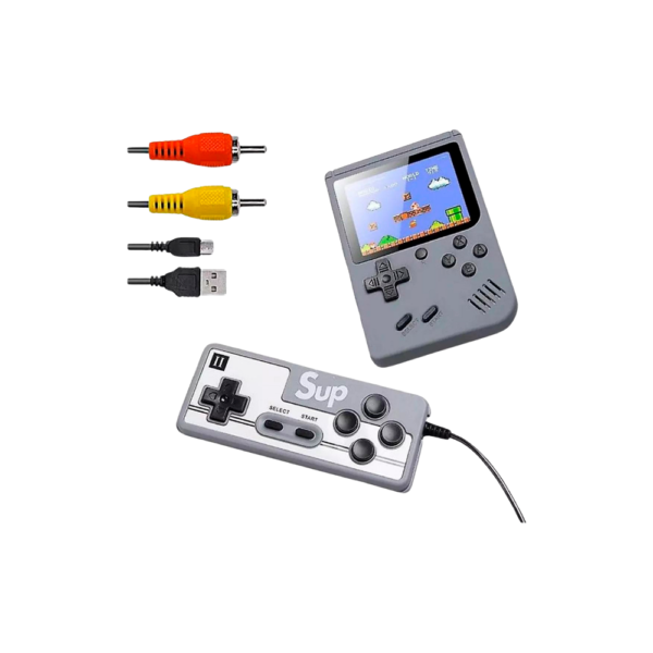 Video juego de 500 en 1 con control portable.